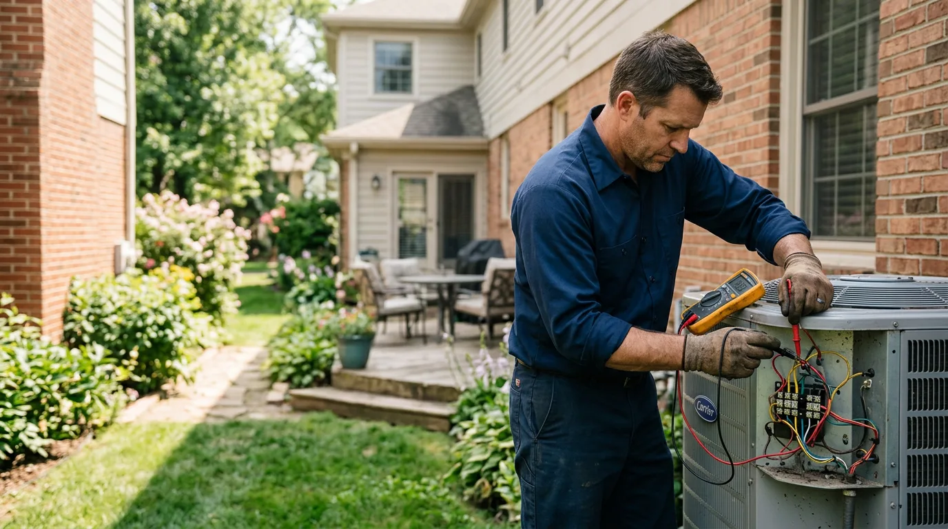 HVAC technician working near Louisburg, MO